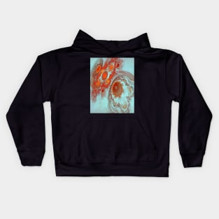 Abstract alien universe Kids Hoodie